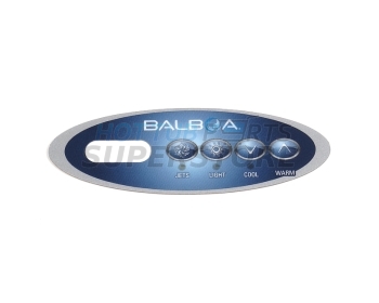 Balboa VL200 Panel Overlay - 1 Pump (JL-+)
