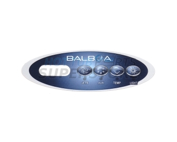 Balboa ML200 Panel Overlay - 1 Pump + Aux