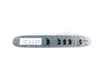 D1 Spas TSC-25 Control Panel Overlay (5 Button, 1 Pump)
